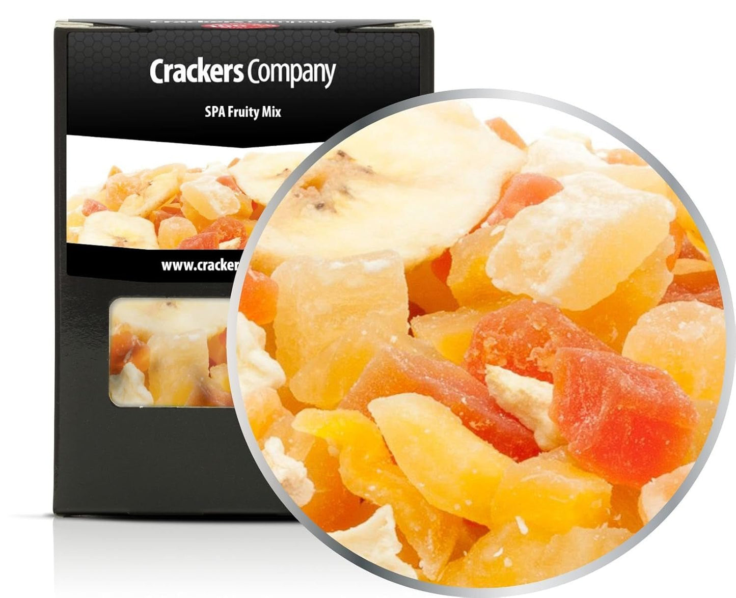 1 x 3 kg Mix di frutta esotica Pezzi di frutta candita Papaia Mango Anguria Ananas Cocco Mela Banana A basso contenuto di grassi A basso contenuto di sale Vegetariano Senza glutine Senza lattosio Prodotti disidratati Il mio negozio 5 X 80G in scatola (400G)