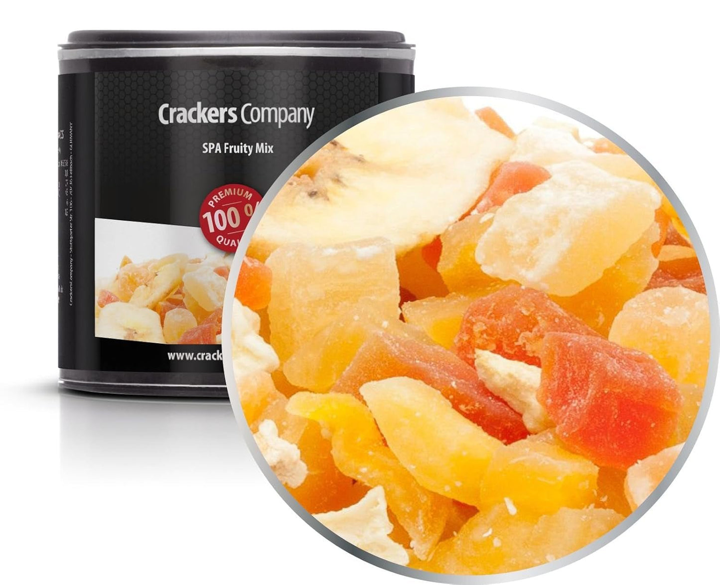 1 x 3 kg Mix di frutta esotica Pezzi di frutta candita Papaya Mango Anguria Ananas Cocco Mela Banana A basso contenuto di grassi A basso contenuto di sale Vegetariano Senza glutine Senza lattosio Prodotti disidratati Il mio negozio 4 x 80 g in scatola piccola a membrana (320 g)