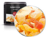 1 x 3 kg Mix di frutta esotica Pezzi di frutta candita Papaya Mango Anguria Ananas Cocco Mela Banana A basso contenuto di grassi A basso contenuto di sale Vegetariano Senza glutine Senza lattosio Prodotti disidratati Il mio negozio 4 x 80 g in scatola piccola a membrana (320 g)
