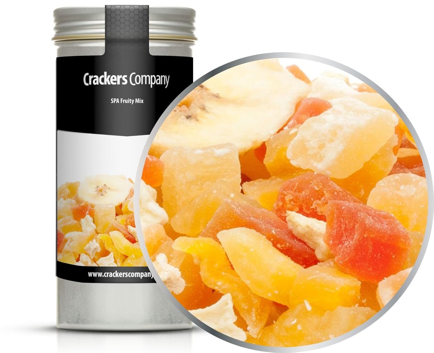 1 x 3 kg mix di frutta esotica pezzi di frutta candita papaya mango anguria ananas cocco mela banana a basso contenuto di grassi a basso contenuto di sale vegetariano senza glutine senza lattosio Prodotti disidratati Il mio negozio 4 X 80G In scatola di alluminio (320G)