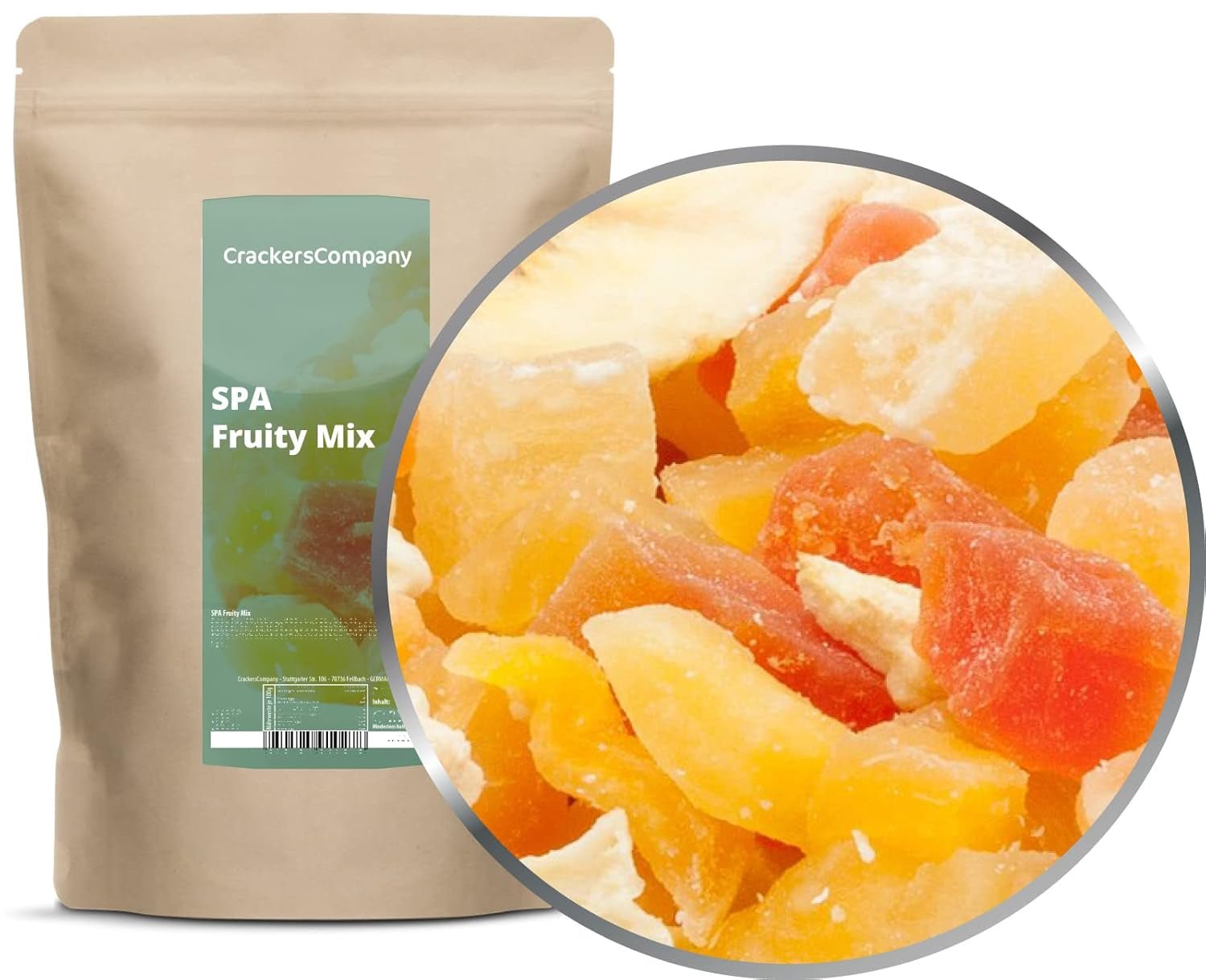1 x 3kg Mix Di Frutta Esotica Pezzi Di Frutta Candita Papaia Mango Anguria Ananas Cocco Mela Banana A Basso Contenuto Di Grassi A Basso Contenuto Di Sale Vegetariano Senza Glutine Senza Lattosio Prodotti Disidratati My Shop 450 G (Confezione da 2)