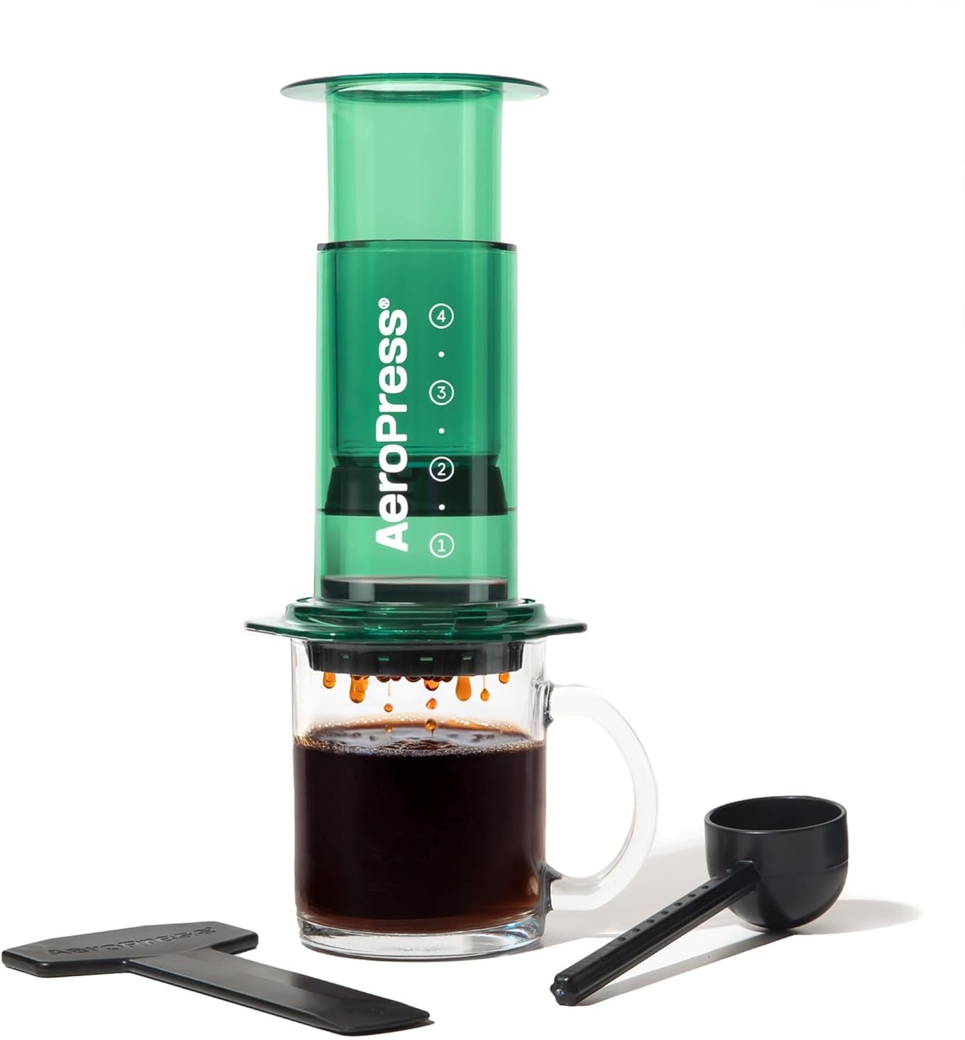 AeroPress Macchina per caffè ed espresso Originale, Caffettiera Portatile Livello Barista con Camera, Stantuffo e Filtri, Macchina per Caffè Rapido ed Espresso