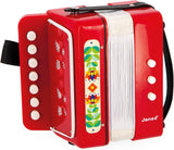 Janod - Fisarmonica Gioia - Strumento musicale per bambini - Giochi di ruolo e prima educazione musicale - Con tracolla - Dai 3 anni, J07654 Jucarii Bebe Naty Shop