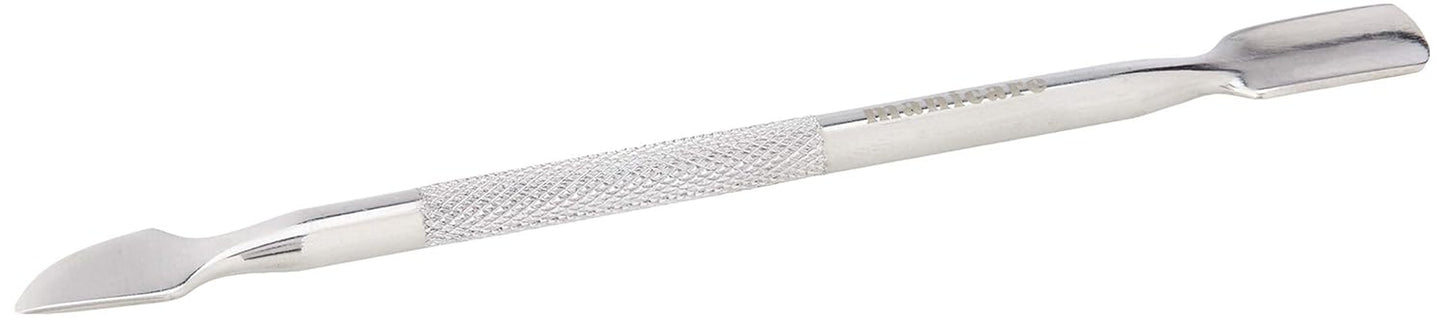 Spingicuticole e pulitore per unghie, strumento professionale per manicure/pedicure, doppia testa in acciaio inossidabile, perfetto per cuticole troppo cresciute, pulisce sotto/intorno alle unghie, rimuove lo smalto
