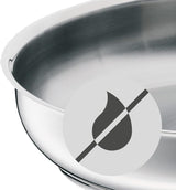 WMF Profi teglia/arrostiera 28 cm induzione, padella in acciaio inox Cromargan, scoperta Pentole e Padelle Naty Shop