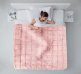 Coperta Sherpa ponderata Emma Barclay, 127 x 152 cm, rosa cipria Emma Barclay Letti e coperte
