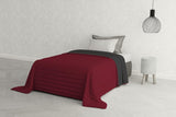 Biancheria da letto italiana Estivo letto singolo, lino, Acqua, 170 X 270 Cm Piumini e trapunte Naty Shop Grigio/Bordeaux 170 X 270 Cm