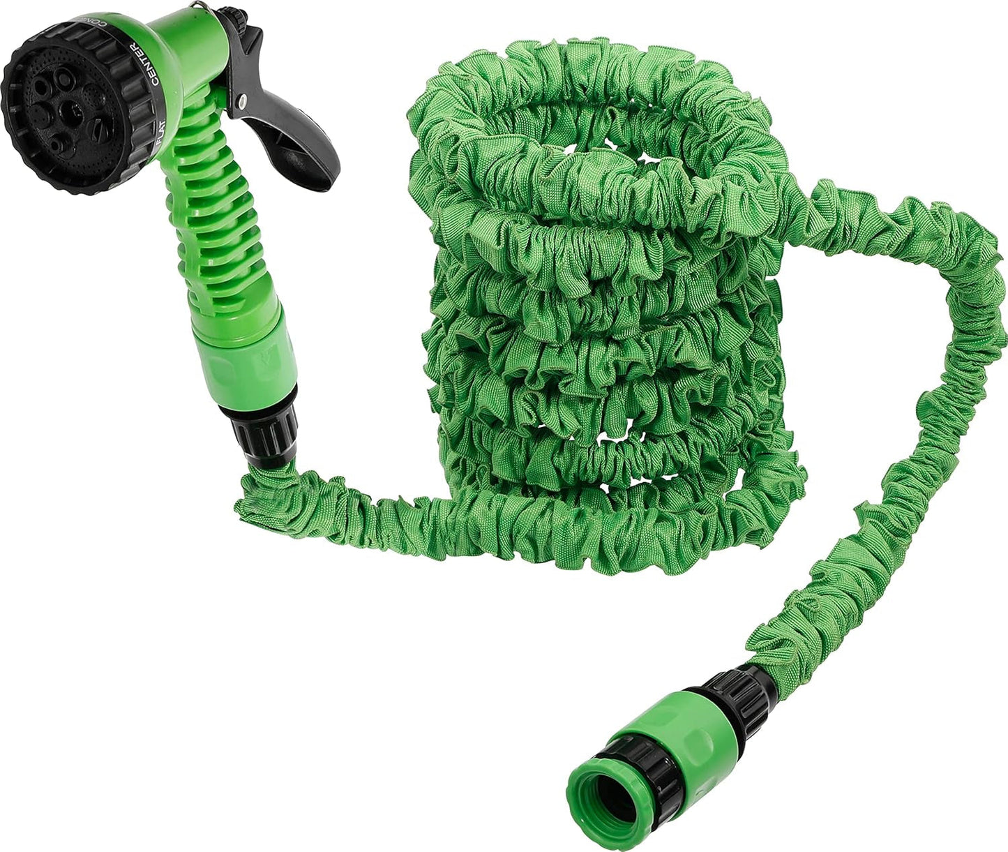 BGS fai da te 70903 | Tubo dell'acqua | Tessile | Flessibile | con doccia da giardino a 7 funzioni | 3-10 minuti