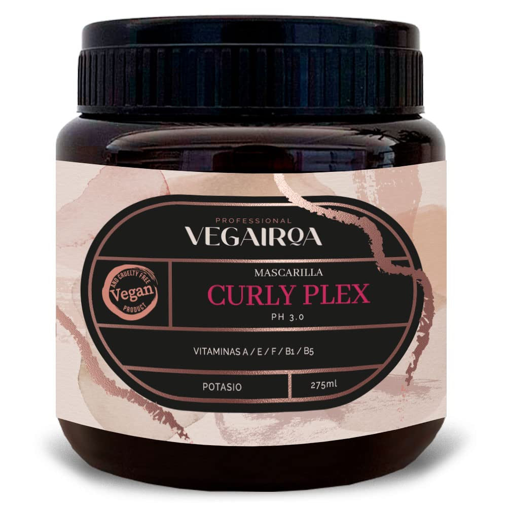 VEGAIROA - Curly Plex Mask - Maschera per ricci definiti senza effetto crespo - Cura idratante profonda - Per capelli ricci o ondulati - Prodotto professionale per parrucchieri vegani - Naty Shop Hair Mask 300ml Titolo predefinito