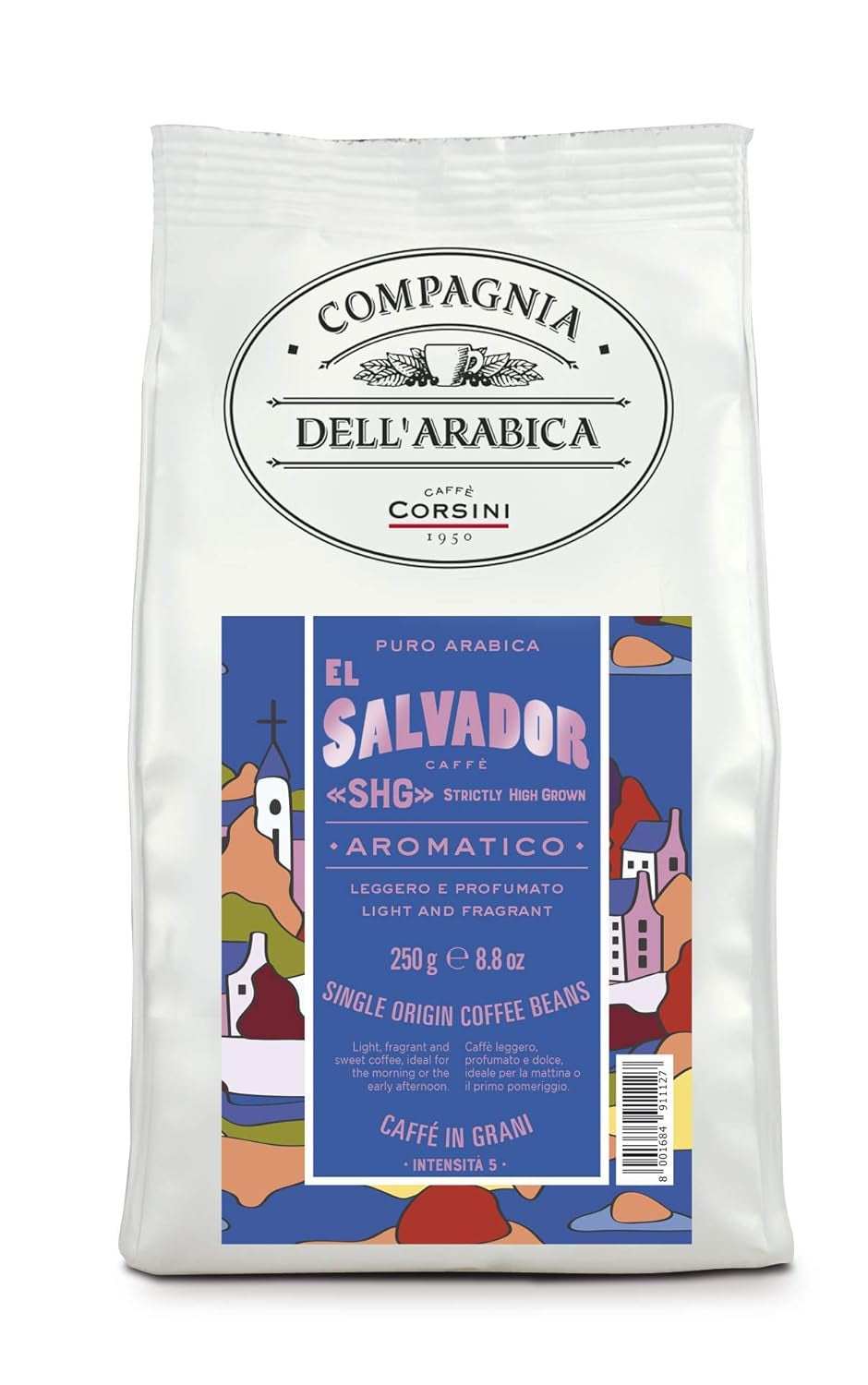 Caffè Corsini - Kaffeebohnen 3x250g Compagnia Dell'Arabica Set Guatemala/Äthiopien/El Salvador, Einzelner Ursprung, totale 750g
