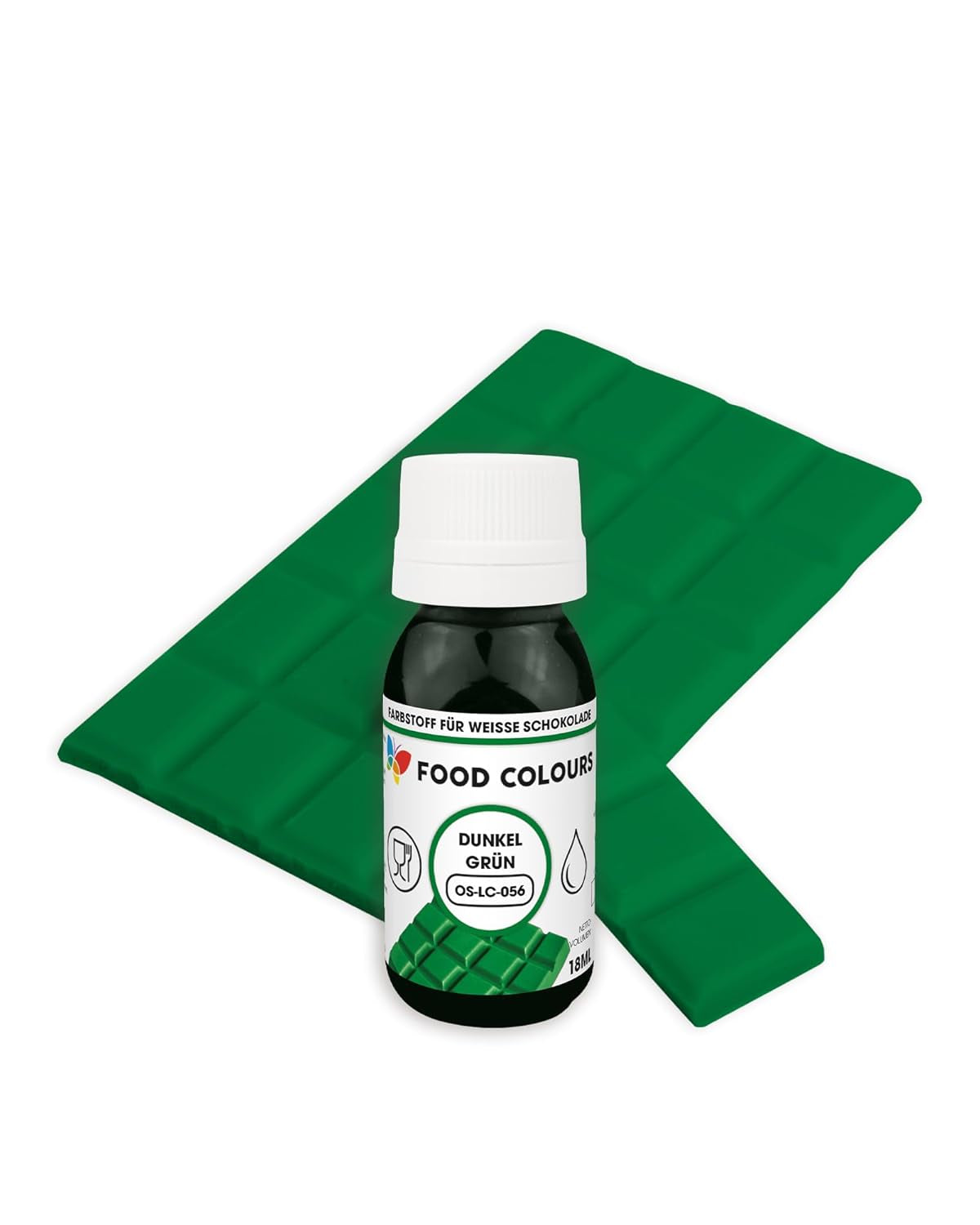 Colorante alimentare OS-LC VERDE SCURO 18 ml Colorante alimentare per cioccolato bianco, praline, creme, pasticceria grassa, decorazioni per torte e crostate