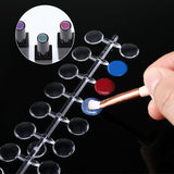 240 Stück Nagel Display Punkt Farbpunkte,Nail Art Display trasparente,Nagellack Displays Rund Für Nagelstudio und Anfänger,Diy Nail Art Nagelstudios