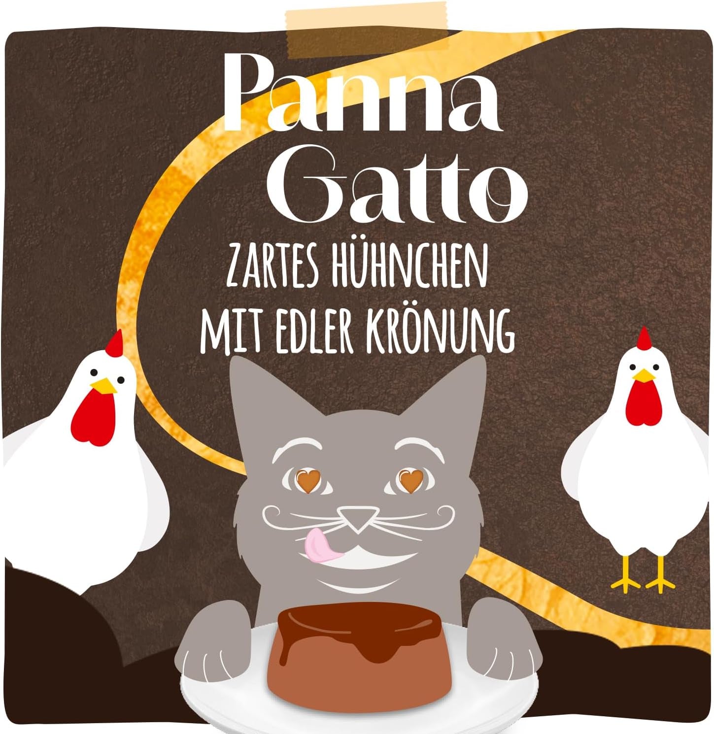 MjAMjAM - Cibo umido premium per gatti - Panna Gatto - pollo tenero con guarnizione nobile, confezione da 12 (2x80g), senza cereali