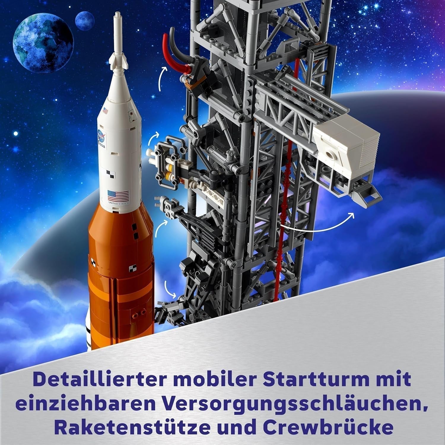 LEGO Icons NASA Artemis Launch Pad Regalo Arredamento per soggiorno o ufficio Set da costruzione per adulti con capsula spaziale Orion e piattaforma di lancio Articolo da collezione 10341 Set da costruzione Acquista il negozio LEGO