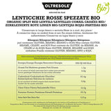 Lenticchie Rosse Spaccate Biologiche 5kg Legumi Sgusciati e Spaccati Biologici senza ammollo Fonte di proteine ​​e fibre Confezione economica