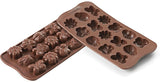 Silikomart 199199, stampo per cioccolato, modello Primavera, 15 praline, Marrone Cucina Naty Shop