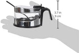 Shaker classico, 250 ml, con cucchiaio, acciaio inossidabile, argento/trasparente, 13 x 10 x 9 cm, 2 pezzi