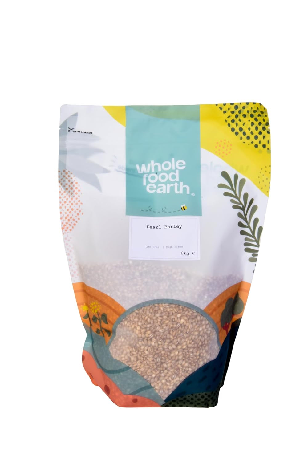 Orzo perlato integrale terrestre - non OGM - vegano - senza latticini - senza zuccheri aggiunti, 2 kg