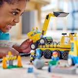 LEGO City 60391 Veicoli da costruzione e gru da demolizione, escavatore, autocarro con cassone ribaltabile e veicolo da trasporto, giocattolo educativo per bambini dai 4 anni in su Set di costruzione Besuche den LEGO-Store