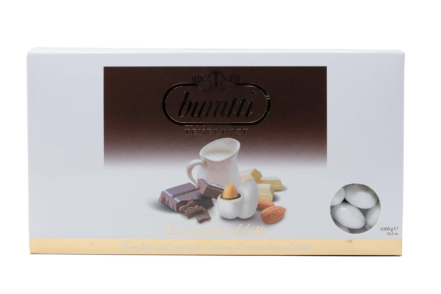 Mandorle ricoperte di cioccolato bianco Tenerezze, 1 pezzo