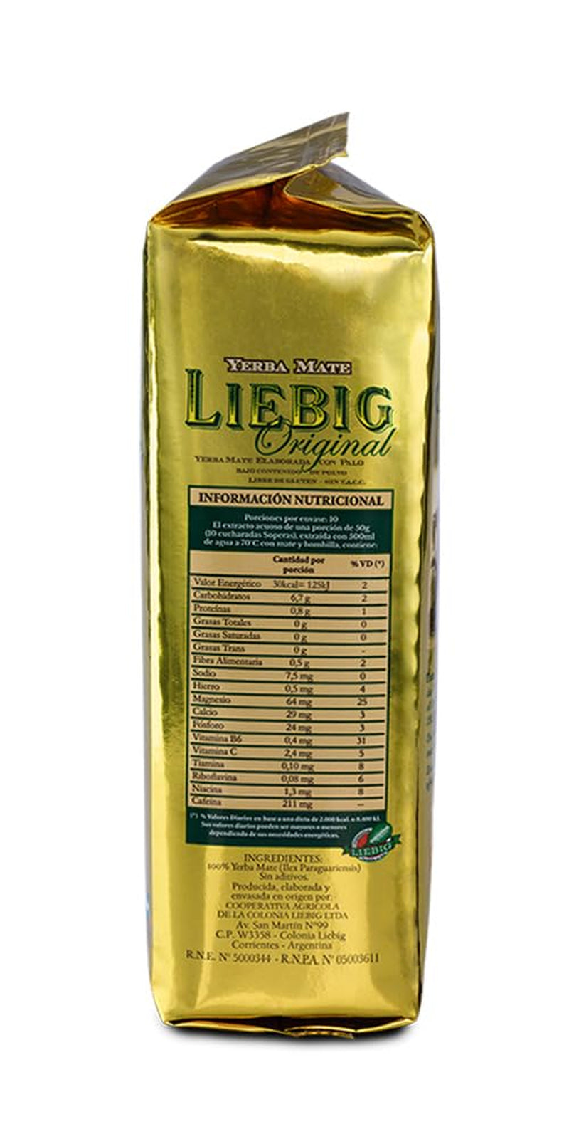 Liebig Original 500G - Tè Mate argentino con pezzi di gambo