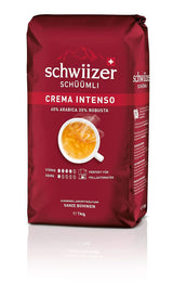 Schwiizer Schüümli Intenso, capsula, caffè macinato 1kg - Intensità 4/5 - Certificato UTZ (confezione da 4)
