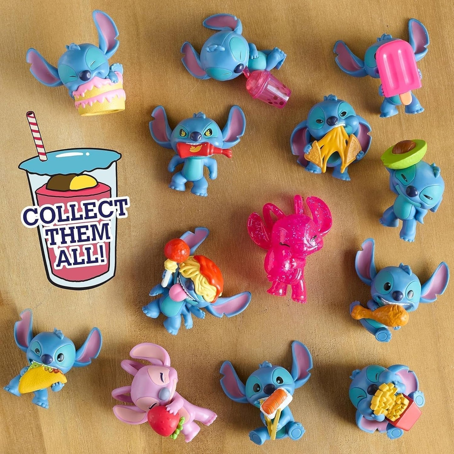 Minifigure da collezione Just Play Disney Stitch, confezione a sorpresa, personaggi da collezione grandi da 5 cm, gli stili possono variare, giocattoli per bambini 3+ Action Figure Naty Shop