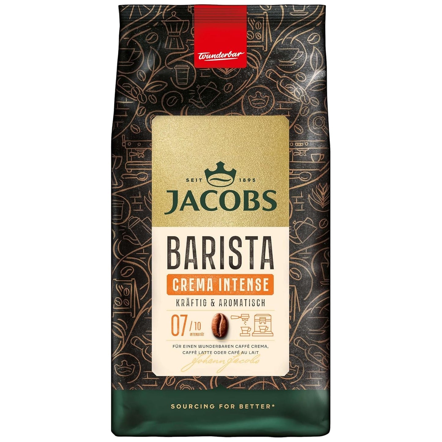Caffè in grani JACOBS Barista Editions Crema Intensa (4 x 1 kg)