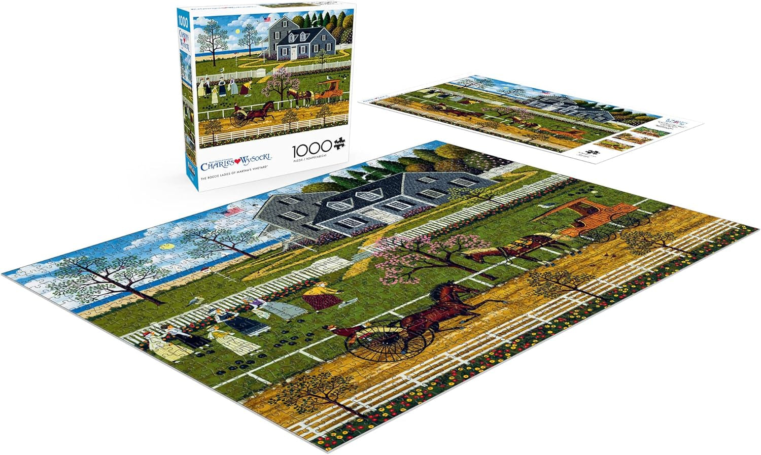 Buffalo Games - Charles Wysocki - Bocce Ladies from Marthas Vineyard - puzzle 1000 pezzi Puzzle Naty Shop