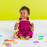 Bright Starts, Oball, Maglie di Collegamento per Catena per Passeggino, Molte Maglie, Pieghevole, Facile da Fissare, Facile da Pulire, Perfetto per i Viaggi Bebe Toys Naty Shop