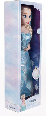 Disney Frozen Playdate Elsa Bambola Gigante da 80 cm della Jakks Pacific Bambola Completamente Articolata con 11 Punti di Articolazione Include Spazzola per Capelli e Accessori