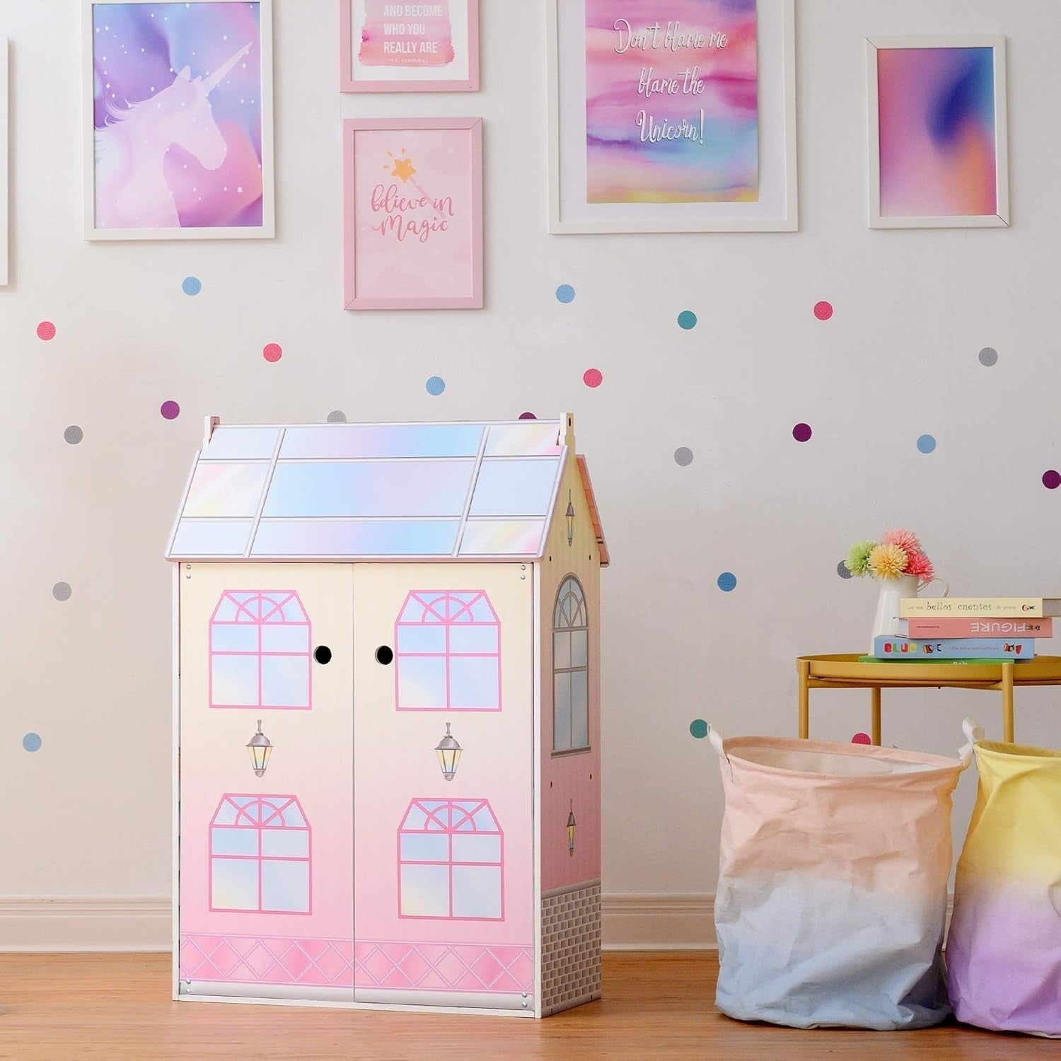 Olivias Little World Glasshouse Kids Casa delle bambole da 12" e 10 accessori per bambole 3,5" Multi Td-12518D Case delle bambole Naty Shop