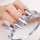 Polvere per unghie cromata Aurora Ice Shimmer Polvere di pigmenti cromati 4 pezzi Polvere cromata Nägel Nail Art Nageldesign