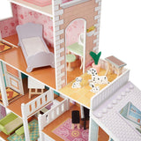 Casa delle bambole in legno a 4 livelli Amazon Basics e accessori per mobili per bambole da 12 pollici Case delle bambole del Naty Shop