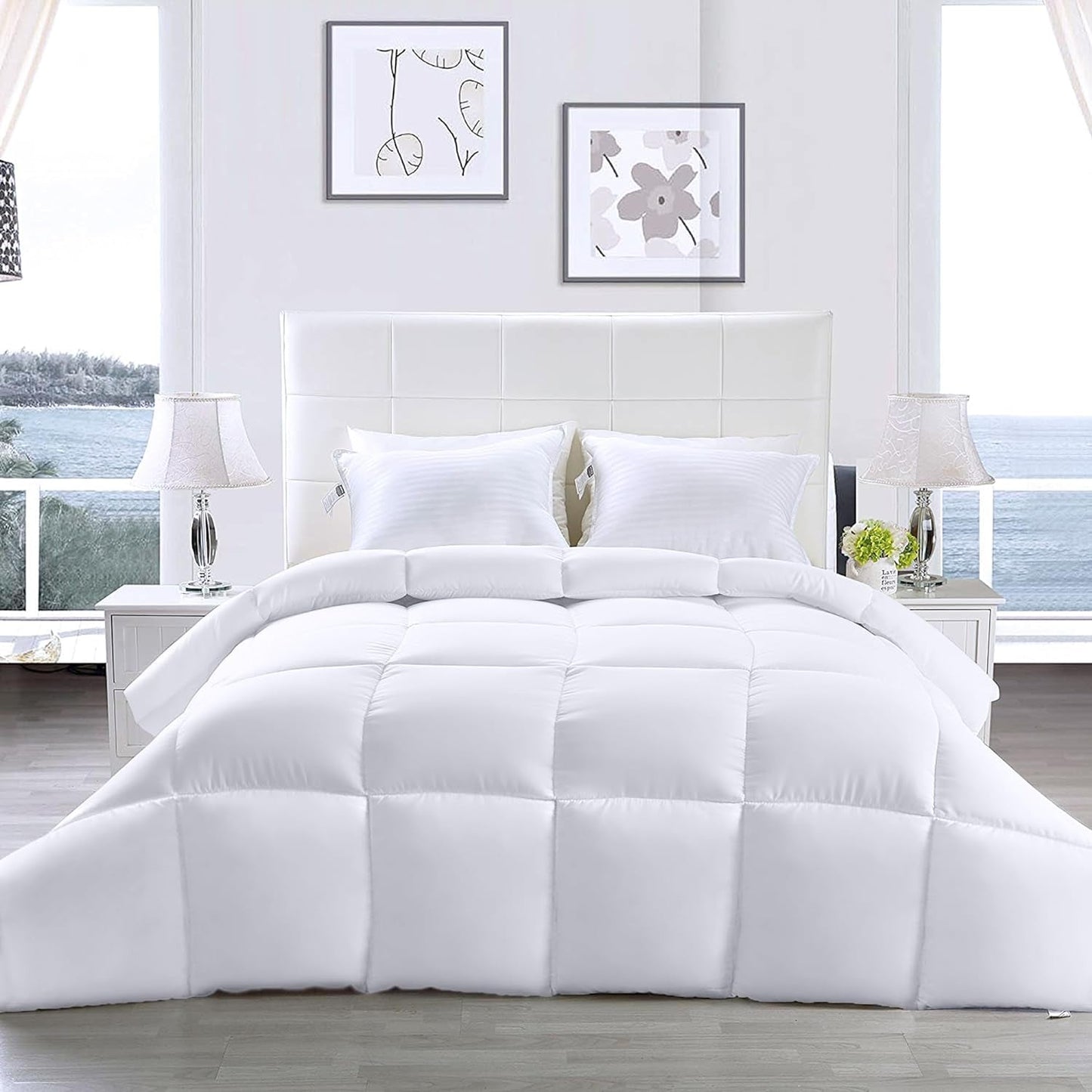 Utopia Bedding FBA_B01JPECQF8 Trapunta matrimoniale, bianco, poliestere, twin Trapunte e trapunte Naty Shop