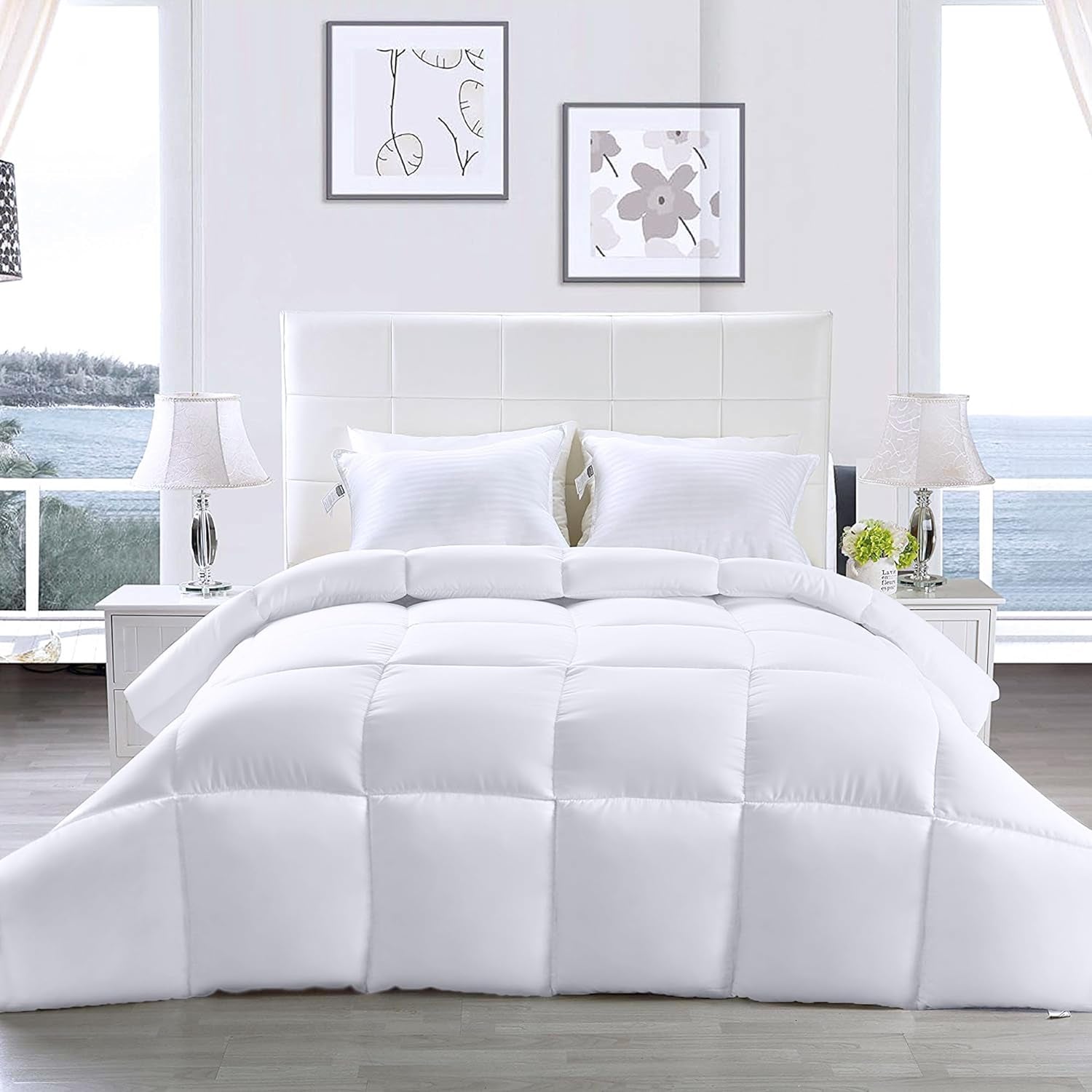 Utopia Bedding FBA_B01JPECQF8 Trapunta matrimoniale, bianco, poliestere, twin Trapunte e trapunte Naty Shop