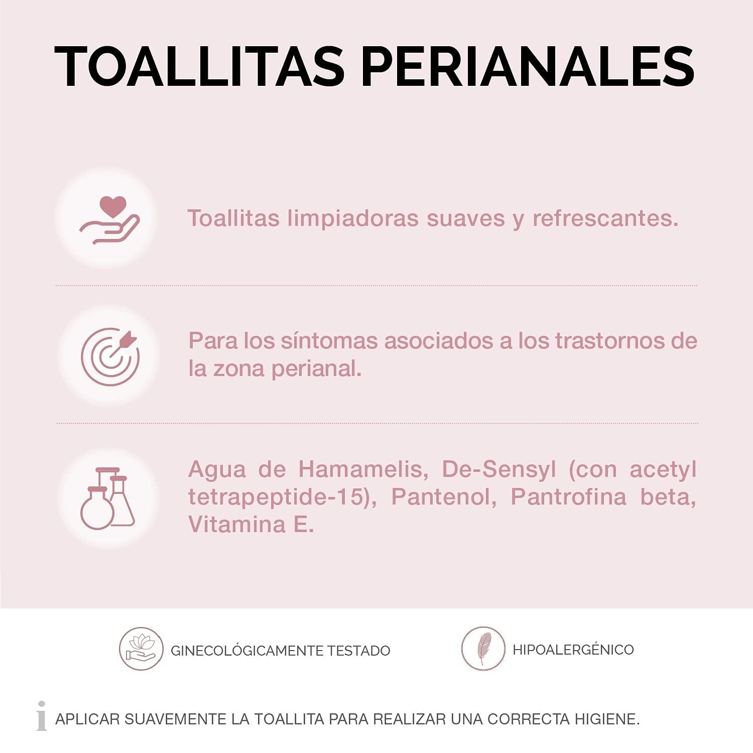 Lab - Perianal Wipes, Salviette umidificate per l'igiene perianale, Provitamina B5, idratanti, ipoallergeniche, senza parabeni e senza alcool, dermatologicamente testate - 15 pezzi