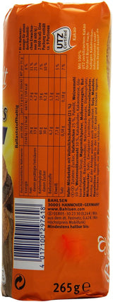 Brandt Hobbits Chocolate Confezione da 265 g - Biscotti croccanti di farina d'avena e cioccolato integrale - Impasto croccante per tutta la famiglia - in un pratico rotolo di biscotti