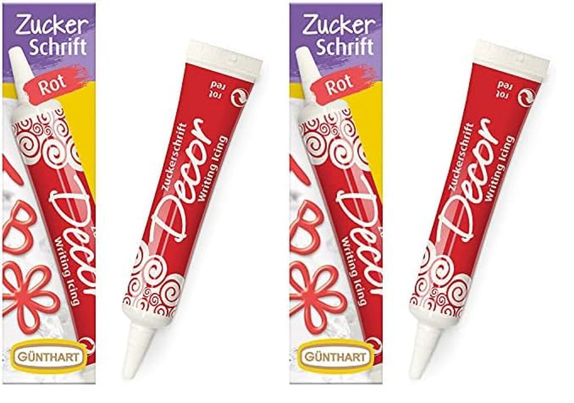 Günthart Backdecor 25 g Zucchero con lettere ORO Per tutti i dolci dal colore dorato In zucchero per bellissime lettere e disegni, 1 confezione (25 g)
