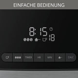 Macchina per caffè espresso Krups KM8328 Macina con macinino | timer 24 ore | Contenitore per cereali 180 g | Capacità 1,25 l per un massimo di 15 tazze di caffè | Funzione di spegnimento automatico | 3 impostazioni di macinatura | Nero