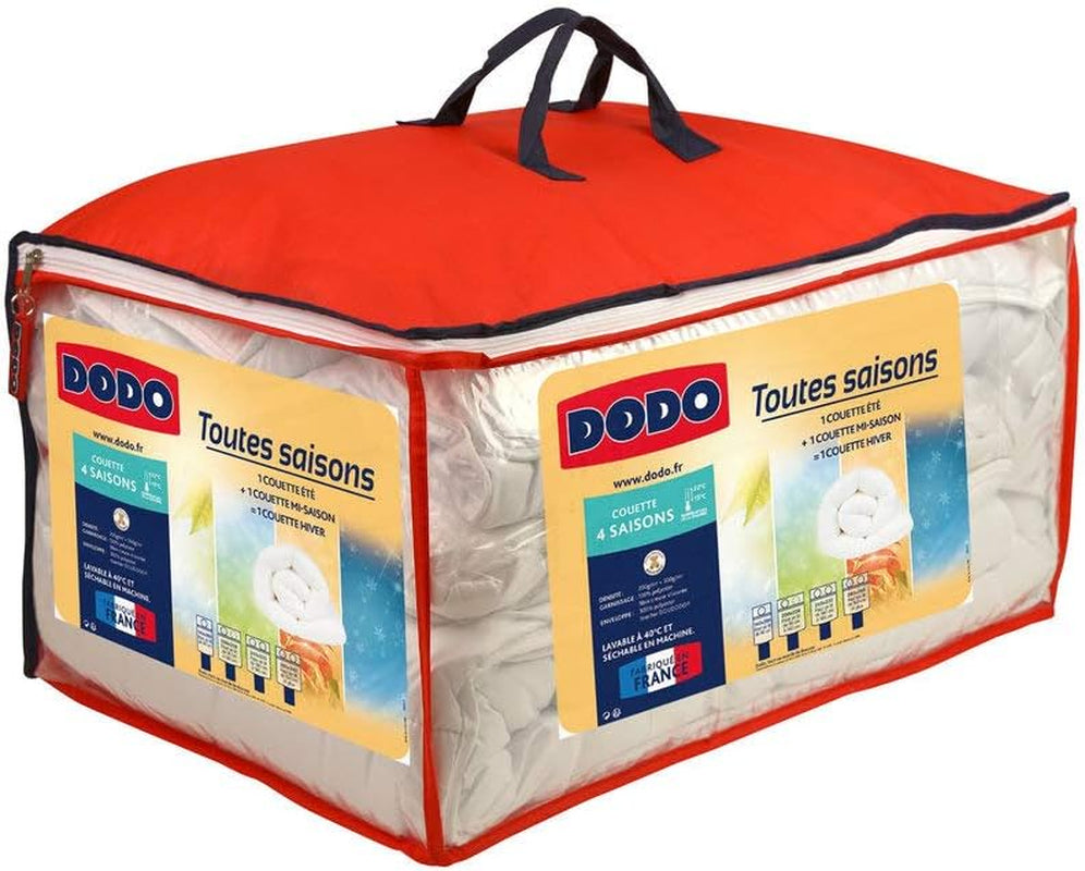 DODO 25665 Coperta 4 stagioni 140 X 200 Cm Poliestere Bianco Piumini e Trapunte Naty Shop 260X240 Cm