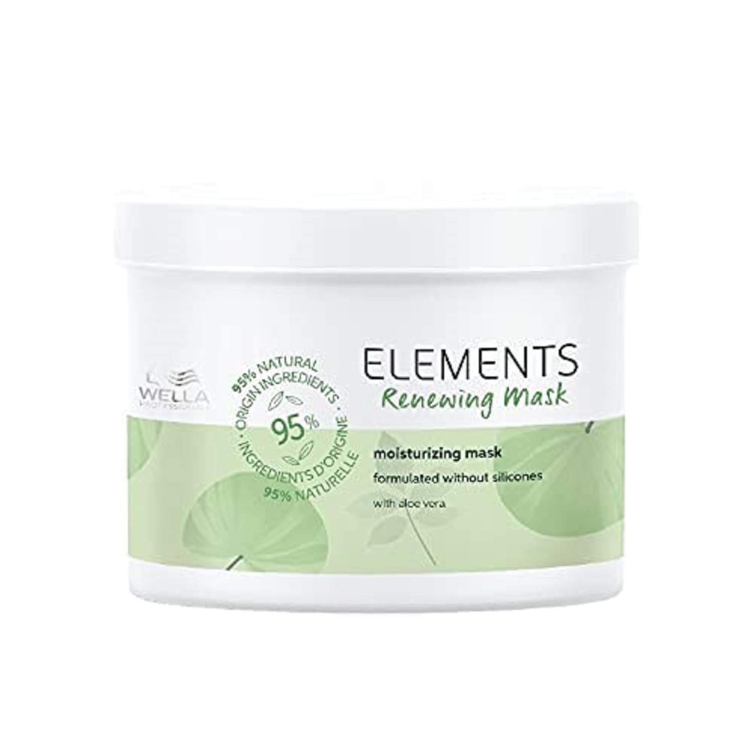 Wella Professionals Elements - cura naturale per capelli secchi e danneggiati e cuoio capelluto sensibile - balsamo senza risciacquo, maschera e spray con antiossidanti ed essenza di oliva Maschera per capelli Naty Shop Maschera per capelli 500ml
