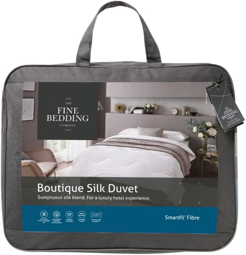 Piumino in seta Boutique, biancheria da letto di lusso, lavabile in lavatrice (13,5 Tog, matrimoniale) Naty Shop Piumini e trapunte