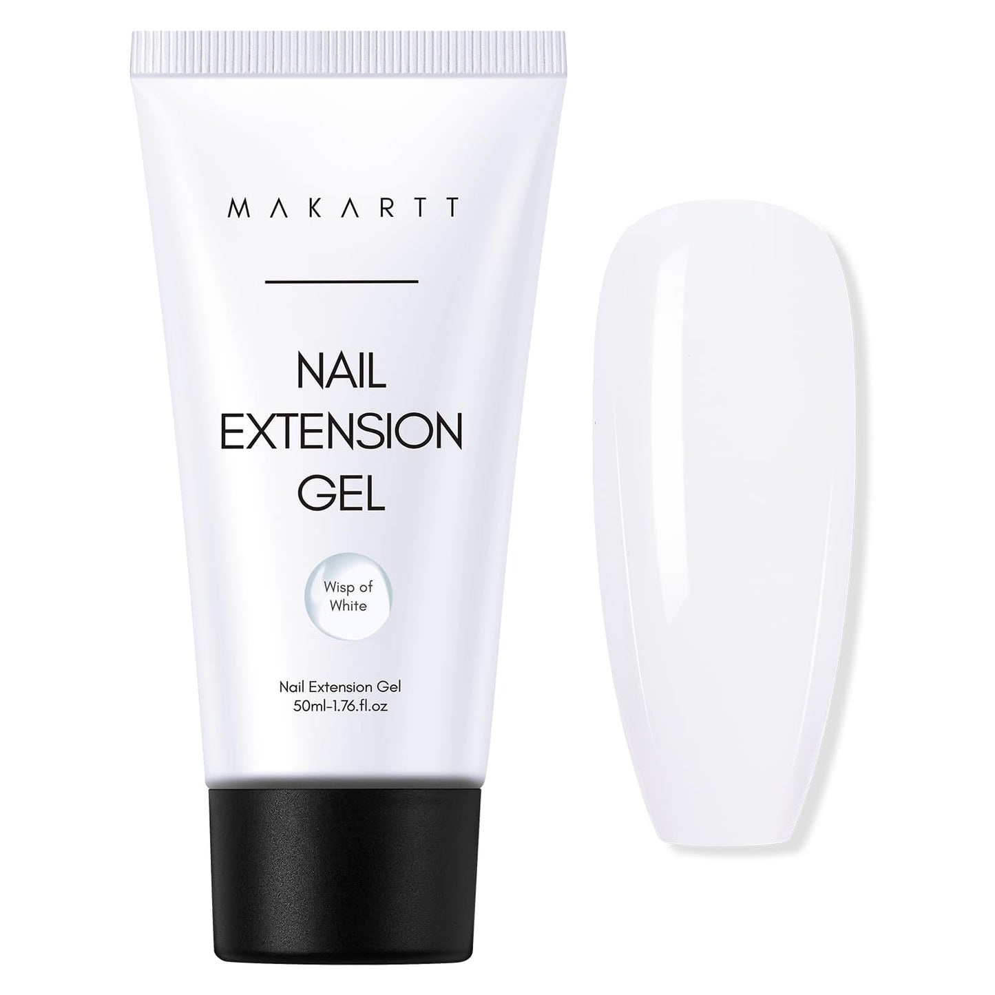 Makartt Poly Nail Extension Gel - 50 ML Extension Builder acrilico Poly Nägel Aufbaugel Extender Gel per gelnägel per Nagelverlängerung, Nagelstärkung, Nail Art Dekoration(Trasparente)