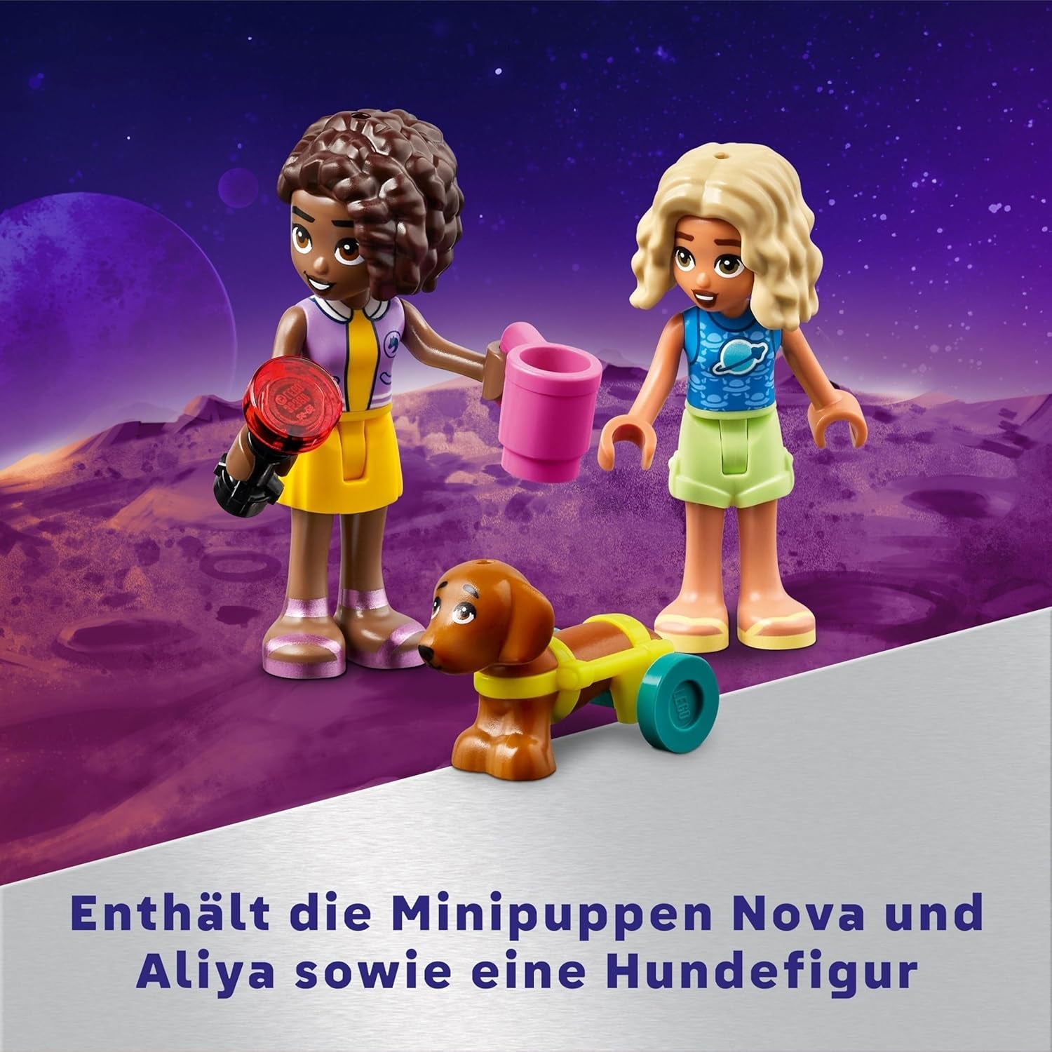 LEGO Friends Set veicolo da campeggio Stargazer con veicolo terrestre e telescopio giocattolo, regalo per ragazze e ragazzi a partire da 7 anni, include i personaggi di gioco Nova, Aliya e un cane 42603 Set di costruzione Besuche den LEGO-Store