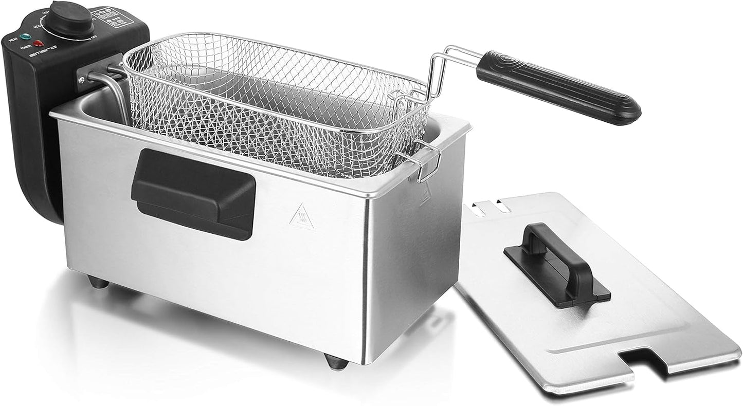 Friggitrice Emerio 3.0L con tecnologia Cold Zone, 2000 W Elettrodomestici Naty Shop
