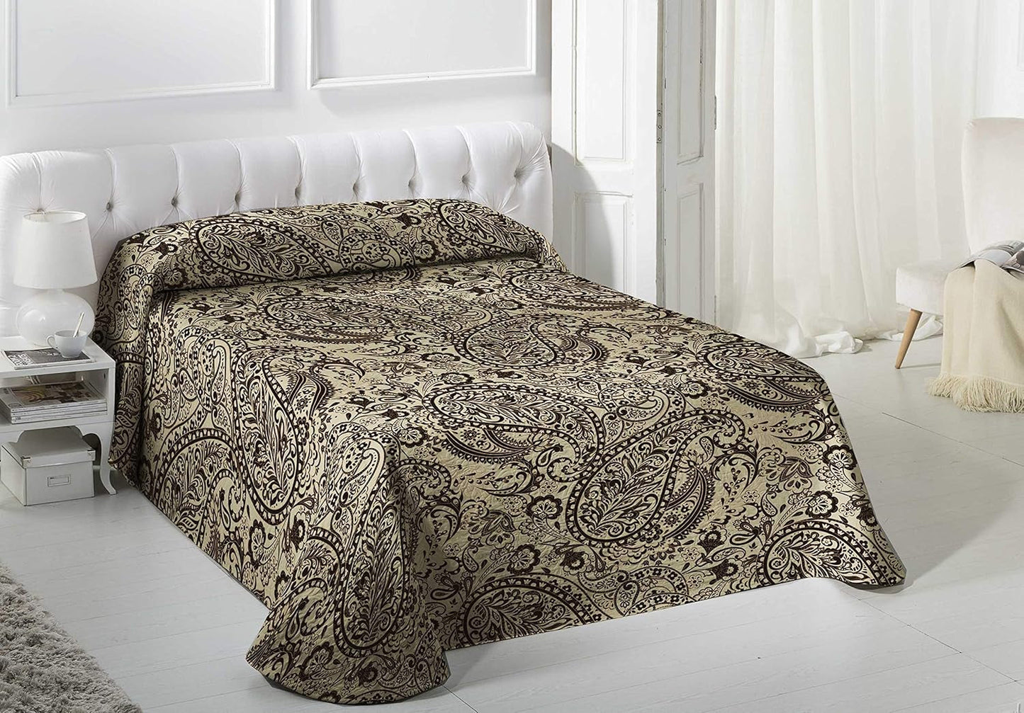 VIALMAN Coperta leggera Sofia 29, cotone poliestere, marrone, Cama 135: 230 X 270 Cm Letti e coperte Besuche den VIALMAN-Store Brown Cama 135: 230 X 270 Cm