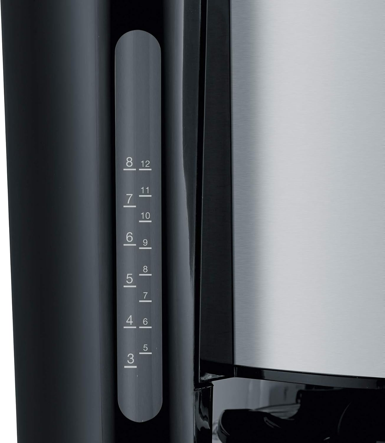 Macchina per caffè espresso SEVERIN "TypeSwitch" con caraffa termica, AromaSwitch per scegliere tra 2 profili di erogazione, macchina da caffè fino a 10 tazze, 1000 W, acciaio inossidabile spazzolato-nero, KA 4845