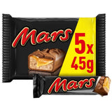 Barrette di cioccolato Mars, caramello, cioccolato, 1 confezione da 5 barrette (1 x 225 g)