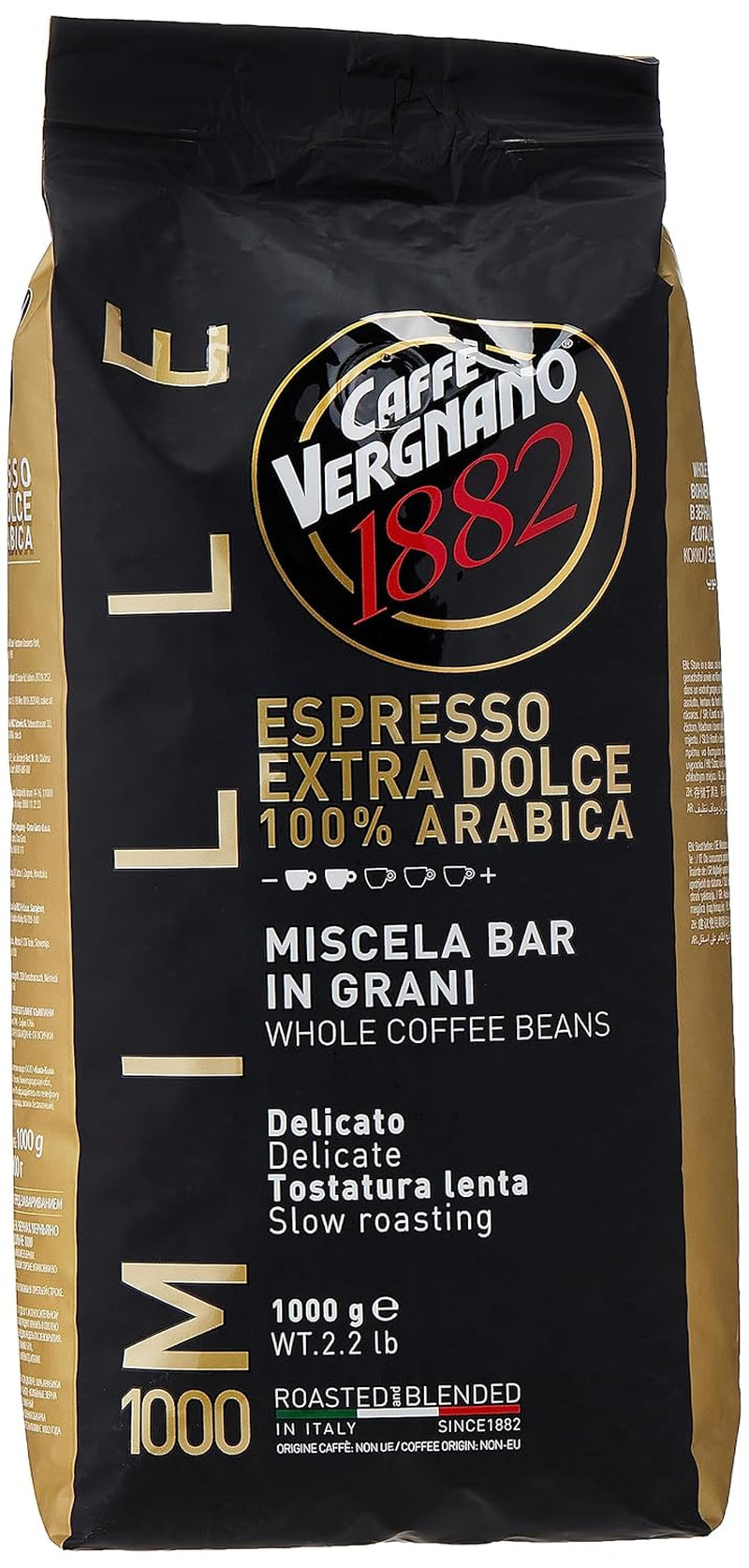 Caffè Vergnano EXTRA DOLCE caffè espresso in grani 1000 (1kg)